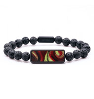 Lava Bead ResinArt Bracelet - Wilbur (Red, 799379)