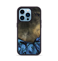 iPhone 14 Pro Wood Phone Case - Gunner (Blue, 799427)