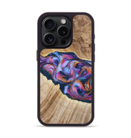 iPhone 15 Pro Wood Phone Case - Lina (Blue, 799432)
