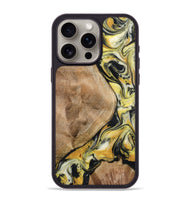 iPhone 15 Pro Max Wood Phone Case - Fiona (Black & White, 799503)