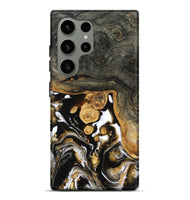 Galaxy S24 Ultra Wood Live Edge Phone Case - Cullen (Black & White, 799527)