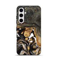 Galaxy S25 Wood Live Edge Phone Case - Cullen (Black & White, 799527)