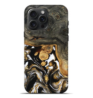 iPhone 16 Pro Max Wood Live Edge Phone Case - Cullen (Black & White, 799527)