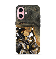 iPhone 17 Wood Live Edge Phone Case - Cullen (Black & White, 799527)