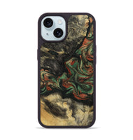 iPhone 15 Wood Phone Case - Eliseo (Green, 799533)