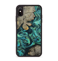 iPhone Xs Max Wood Phone Case - Sid (Blue, 799534)