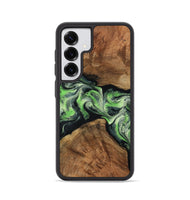 Galaxy S25 Wood Phone Case - Sherry (Green, 799535)