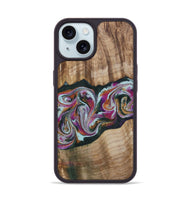 iPhone 15 Wood Phone Case - Dani (Green, 799536)