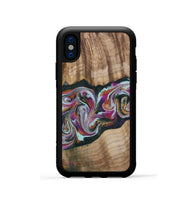 iPhone Xs Wood Phone Case - Dani (Green, 799536)