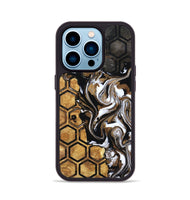 iPhone 14 Pro Wood Phone Case - Azalea (Pattern, 799545)