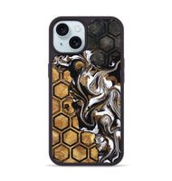 iPhone 15 Wood Phone Case - Azalea (Pattern, 799545)