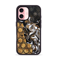 iPhone 16 Wood Phone Case - Azalea (Pattern, 799545)