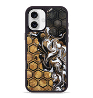 iPhone 16 Plus Wood Phone Case - Azalea (Pattern, 799545)