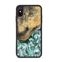 iPhone Xs Max Wood Phone Case - Makala (Green, 799553)