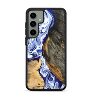 Galaxy S24 Plus Wood Phone Case - Racheal (Blue, 799567)
