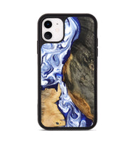 iPhone 11 Wood Phone Case - Racheal (Blue, 799567)