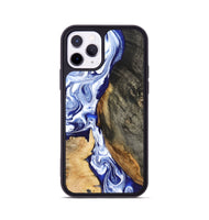 iPhone 11 Pro Wood Phone Case - Racheal (Blue, 799567)