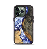 iPhone 13 Pro Wood Phone Case - Racheal (Blue, 799567)