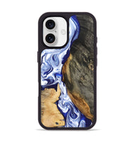 iPhone 17 Wood Phone Case - Racheal (Blue, 799567)