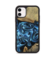 iPhone 11 Wood Phone Case - Karlie (Blue, 799570)