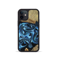 iPhone 12 mini Wood Phone Case - Karlie (Blue, 799570)