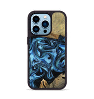 iPhone 14 Pro Wood Phone Case - Karlie (Blue, 799570)