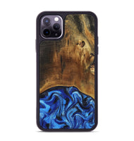 iPhone 11 Pro Max Wood Phone Case - Jed (Blue, 799571)