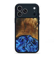iPhone 17 Pro Max Wood Phone Case - Jed (Blue, 799571)