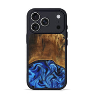 iPhone 17 Pro Wood Phone Case - Jed (Blue, 799571)
