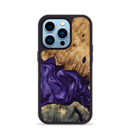 iPhone 14 Pro Wood Phone Case - Karter (Purple, 799626)