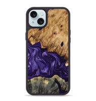 iPhone 15 Plus Wood Phone Case - Karter (Purple, 799626)