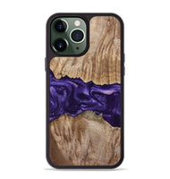 iPhone 13 Pro Max Wood Phone Case - Amayah (Purple, 799628)