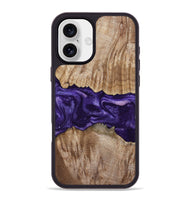 iPhone 16 Plus Wood Phone Case - Amayah (Purple, 799628)