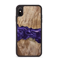 iPhone Xs Max Wood Phone Case - Amayah (Purple, 799628)