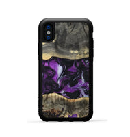 iPhone Xs Wood Phone Case - Mariah (Purple, 799629)