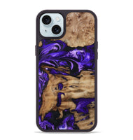 iPhone 15 Plus Wood Phone Case - Rogers (Purple, 799632)