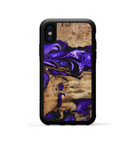 iPhone Xs Wood Phone Case - Rogers (Purple, 799632)