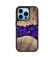 iPhone 14 Pro Wood Phone Case - Kameron (Purple, 799634)