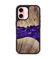 iPhone 16 Wood Phone Case - Kameron (Purple, 799634)