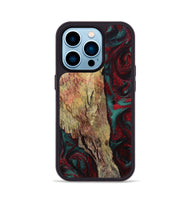 iPhone 14 Pro Wood Phone Case - Rufus (Red, 799637)