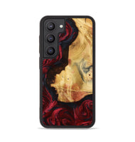 Galaxy S23 Wood Phone Case - Julisa (Red, 799638)
