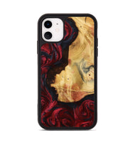 iPhone 11 Wood Phone Case - Julisa (Red, 799638)