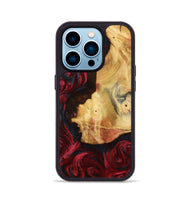iPhone 14 Pro Wood Phone Case - Julisa (Red, 799638)