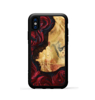 iPhone Xs Wood Phone Case - Julisa (Red, 799638)