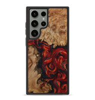 Galaxy S23 Ultra Wood Phone Case - Otho (Red, 799639)