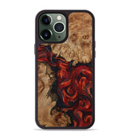 iPhone 13 Pro Max Wood Phone Case - Otho (Red, 799639)