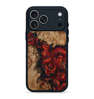 iPhone 17 Pro Max Wood Phone Case - Otho (Red, 799639)