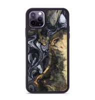 iPhone 11 Pro Max Wood Phone Case - Rikki (Black & White, 799642)