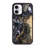 iPhone 16 Plus Wood Phone Case - Rikki (Black & White, 799642)