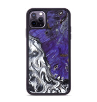 iPhone 11 Pro Max Wood Phone Case - Alison (Black & White, 799643)